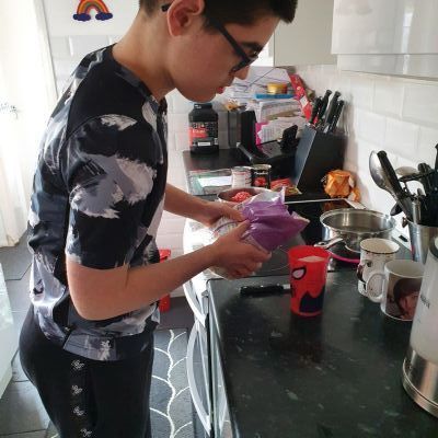 Lucas cooking